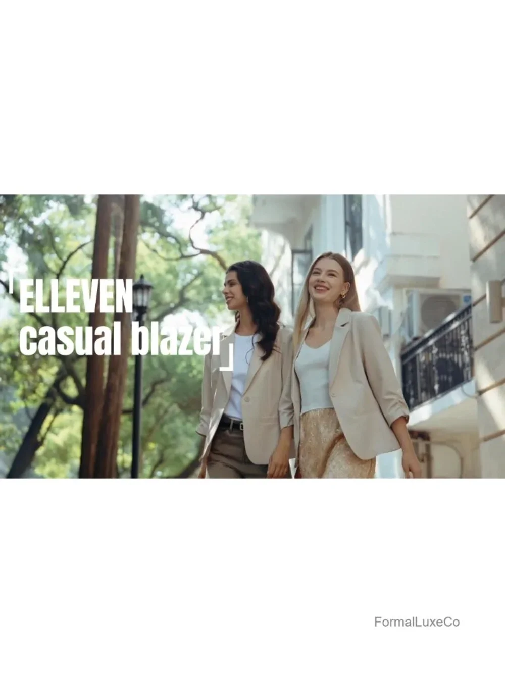 Women's Ruched 3/4 Sleeve Blazers, Lightweight Slim Fit Jacket with Padded